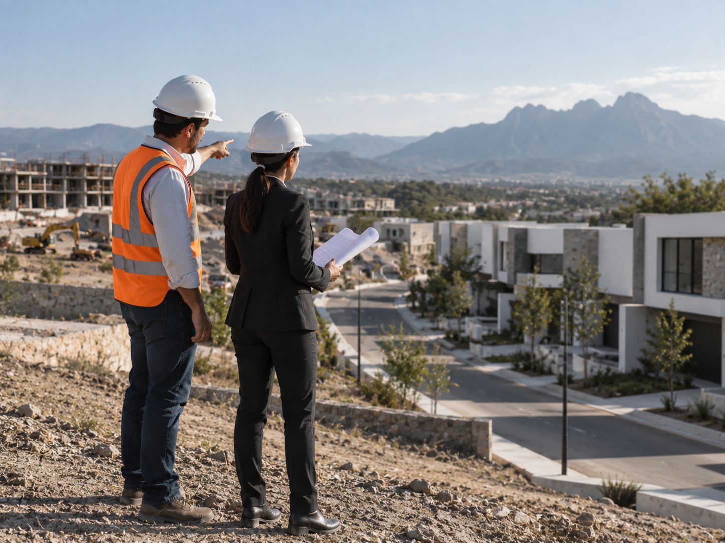 Desarrollo inmobiliario contemporáneo en proceso de consolidación, representando experiencia en desarrollo inmobiliario.